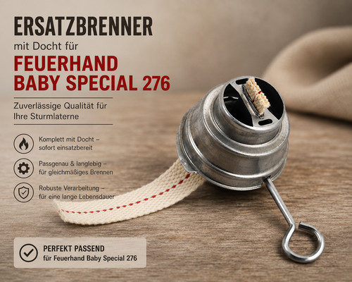 Feuerhand brenner mit - feuerhand, docht